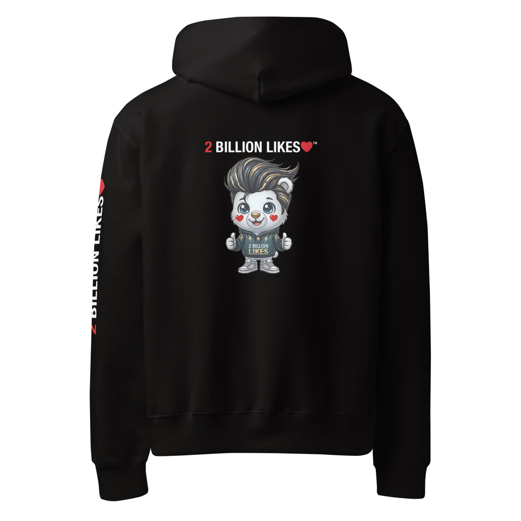 2 BILLION LIKES™ Oversized Heavyweight Hoodie — Viral Legacy Edition