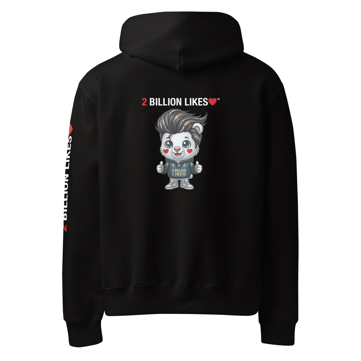 2 BILLION LIKES™ Oversized Heavyweight Hoodie — Viral Legacy Edition