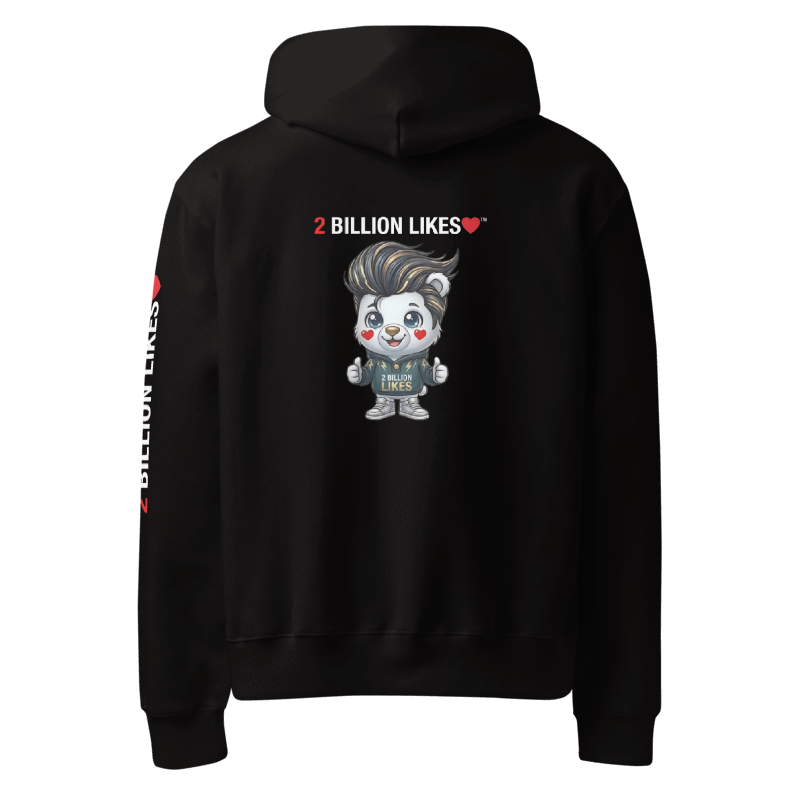 2 BILLION LIKES™ Oversized Heavyweight Hoodie — Viral Legacy Edition